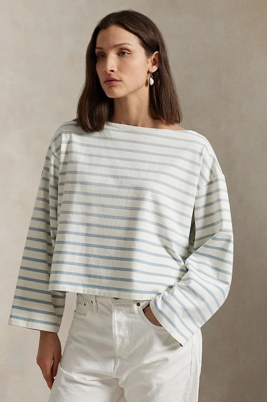 Bavlnené tričko s dlhým rukávom Polo Ralph Lauren 211959103