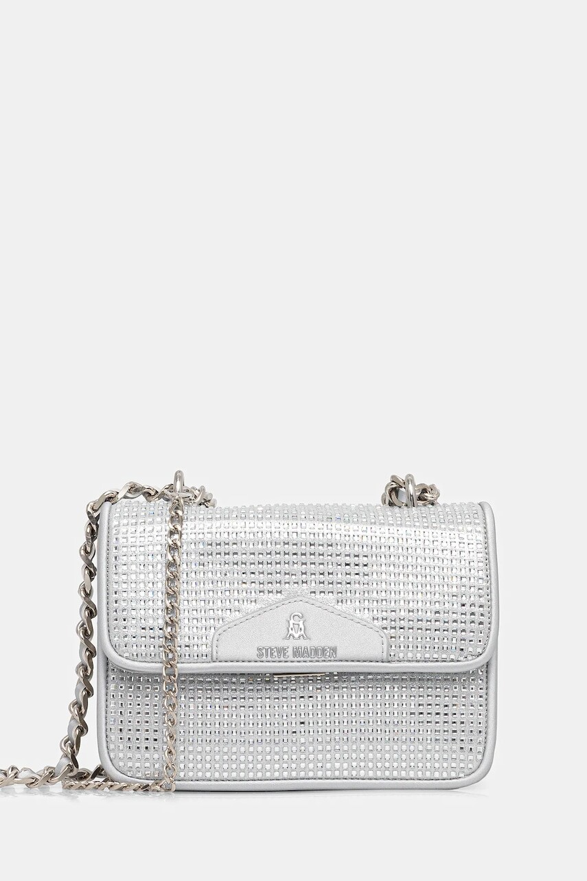 Kabelka Steve Madden Bzeno strieborná farba, SM13001621