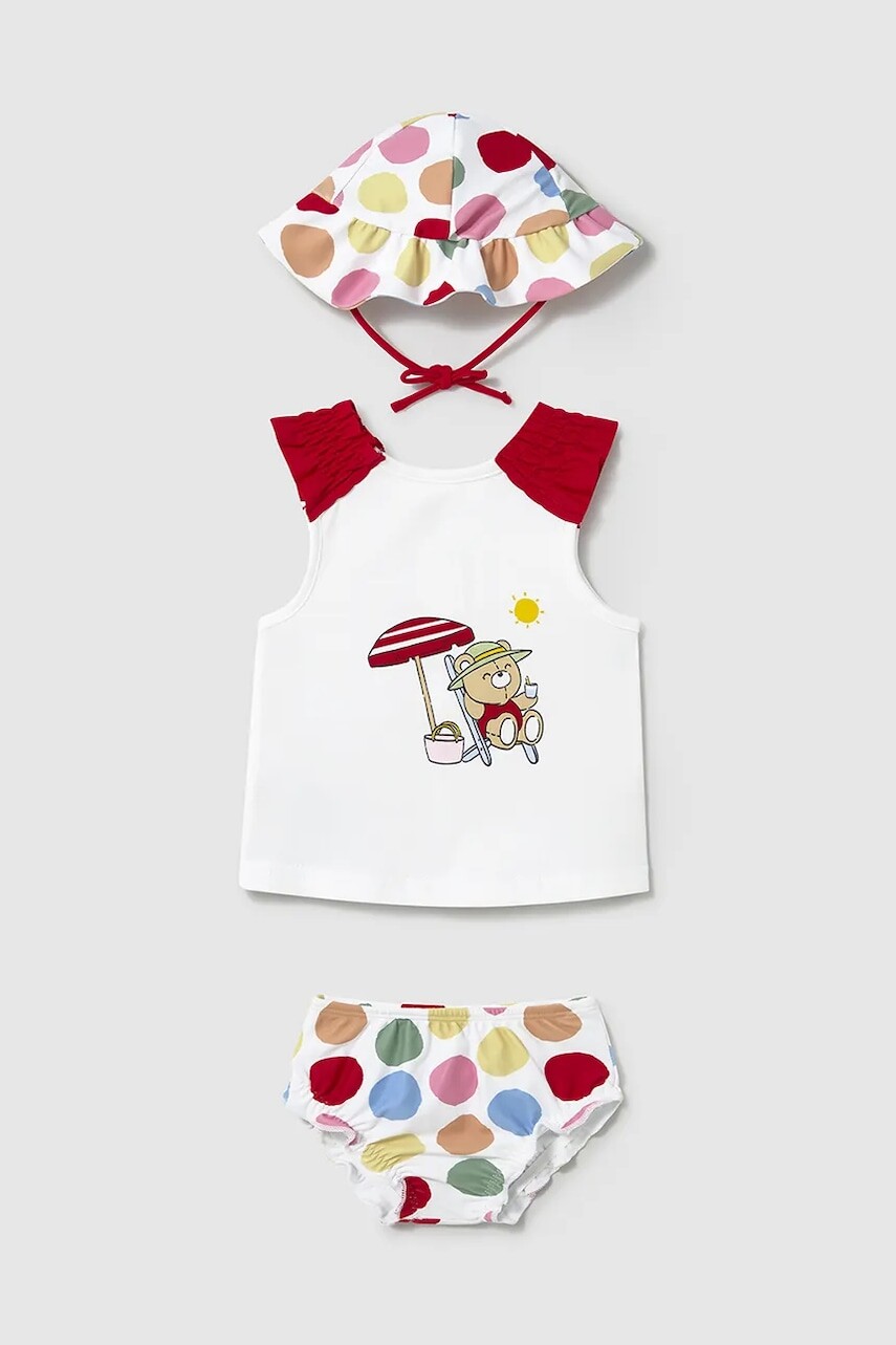 Detské plavky Mayoral Newborn červená farba, 1668