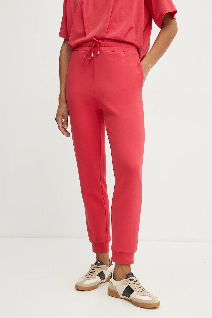 Bavlnené tepláky Pinko červená farba, jednofarebné, 100371 A2BZ