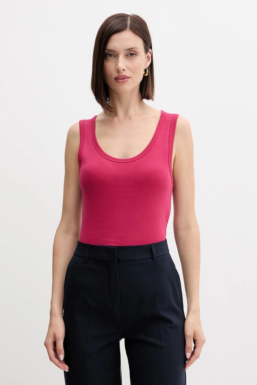 Bavlnený top United Colors of Benetton šedá farba, 3GA2DH010