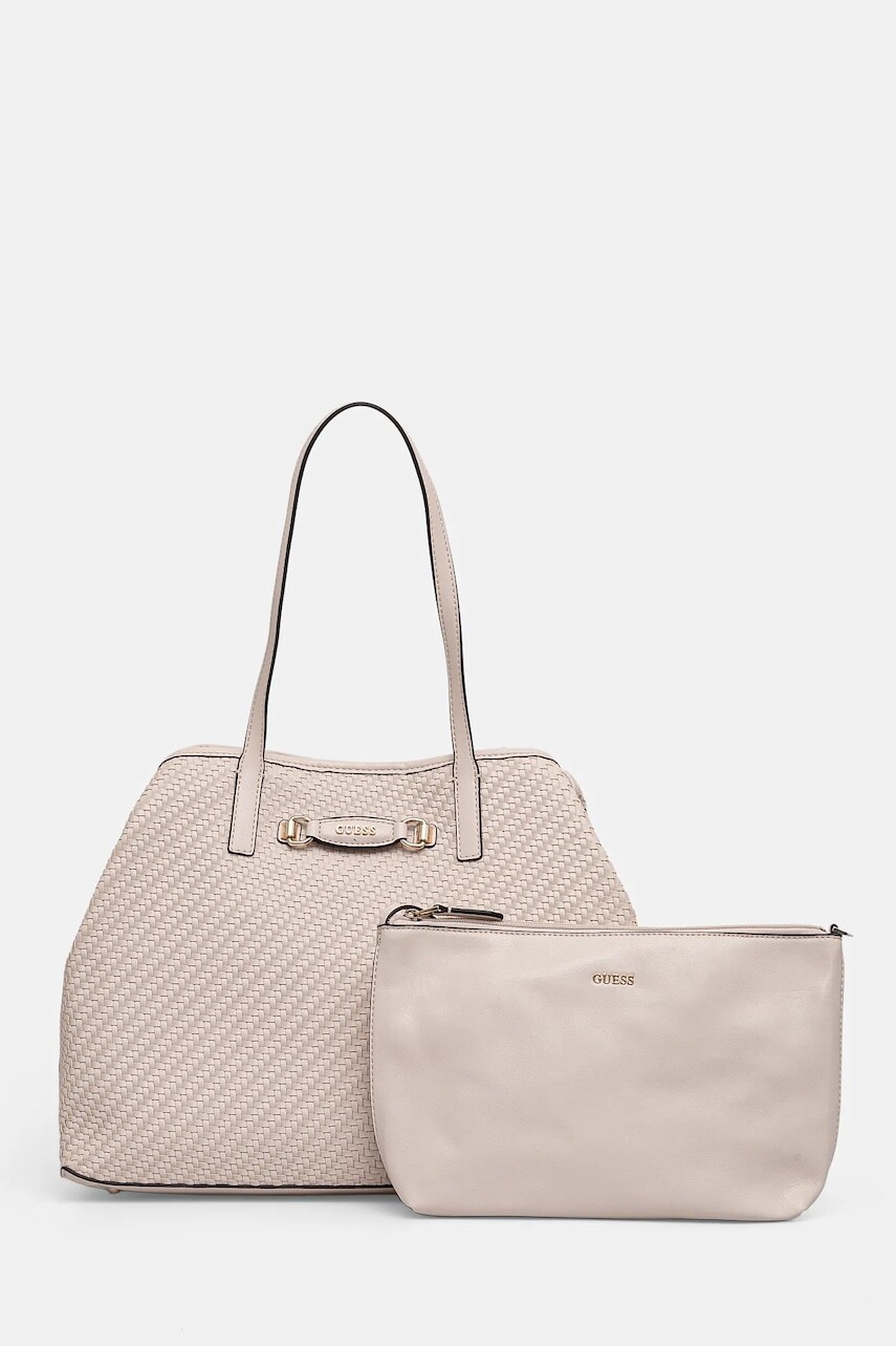 Kabelka Guess VIKKY béžová farba, HWGW93 18290