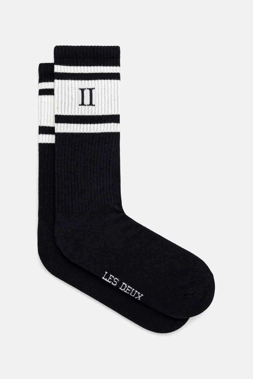 Ponožky Les Deux 2-pak pánske, tmavomodrá farba, LDM950006