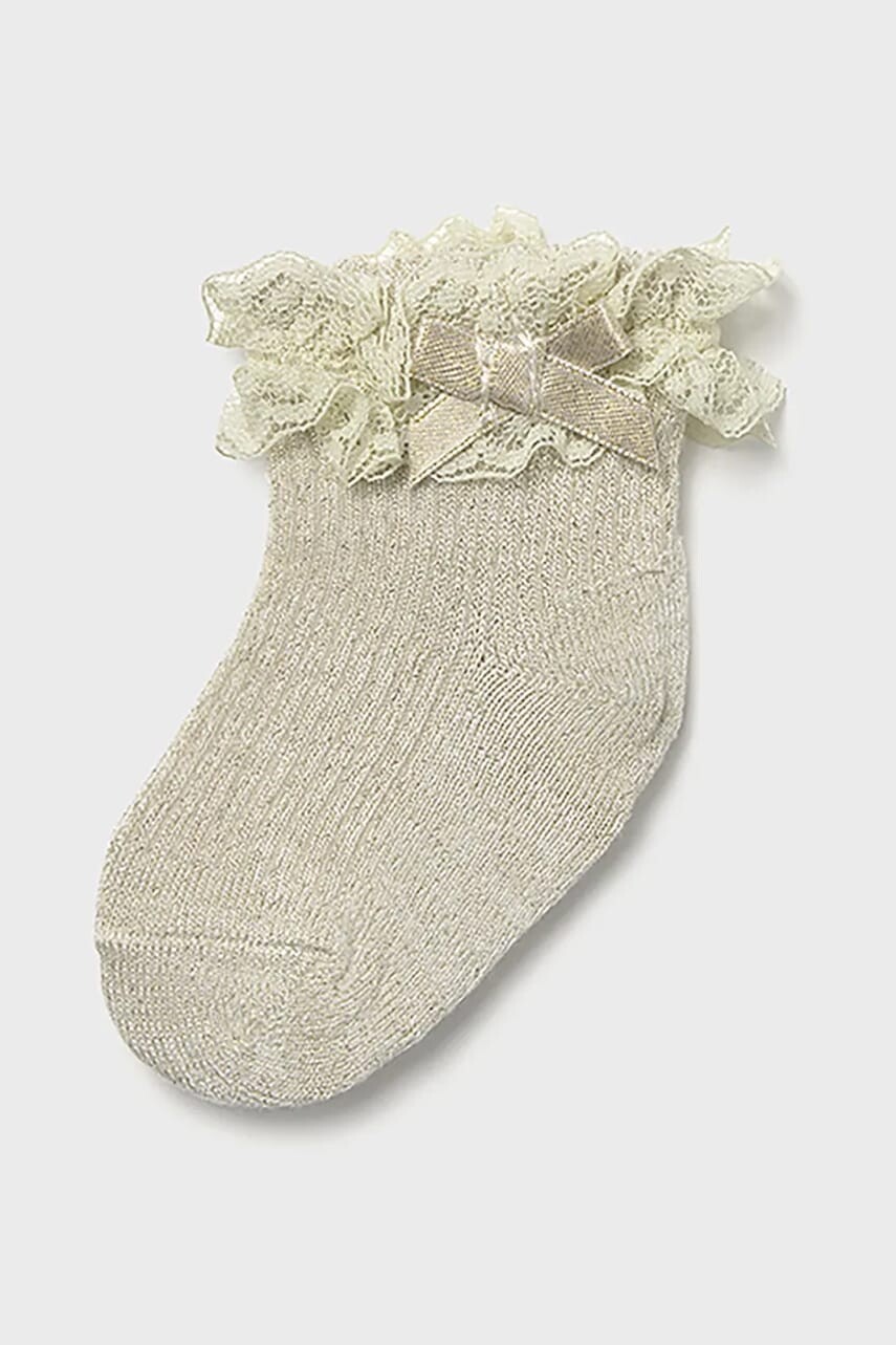 Detské ponožky Mayoral Newborn zlatá farba, 9868