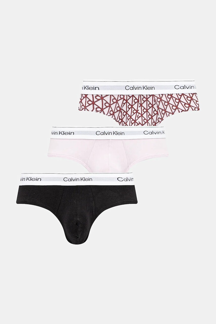 Slipy Calvin Klein Underwear 3-pak šedá farba, LV00NB4388
