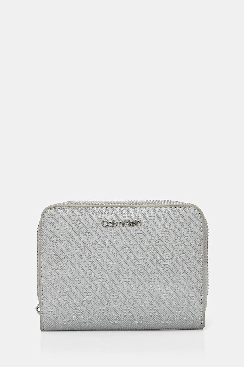 Peňaženka Calvin Klein dámska, šedá farba, K60K612942