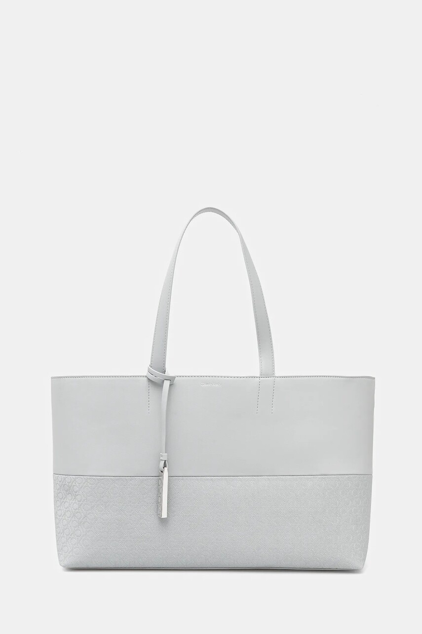 Kabelka Calvin Klein šedá farba, K60K613166