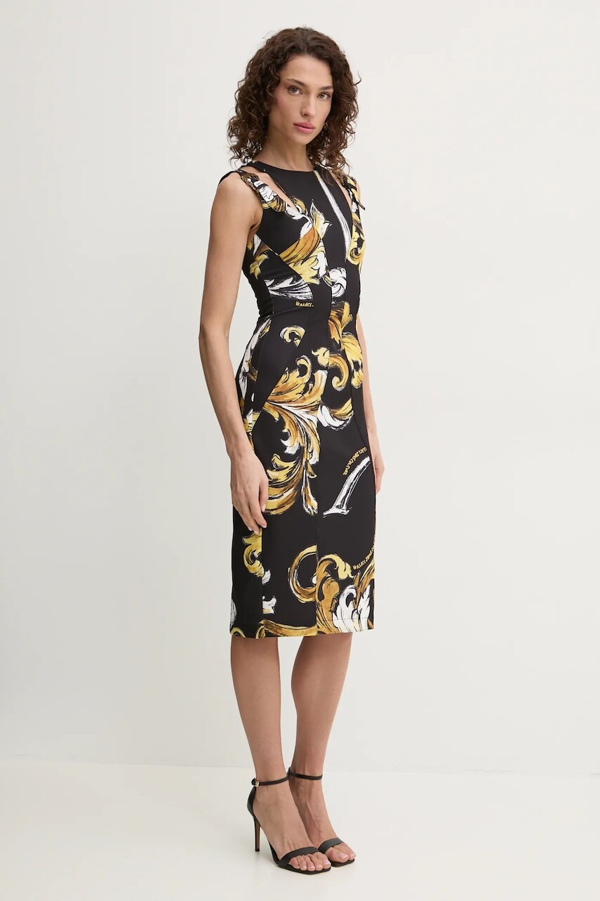 Šaty Versace Jeans Couture čierna farba, mini, priliehavá, 78HAO9B3 NS636