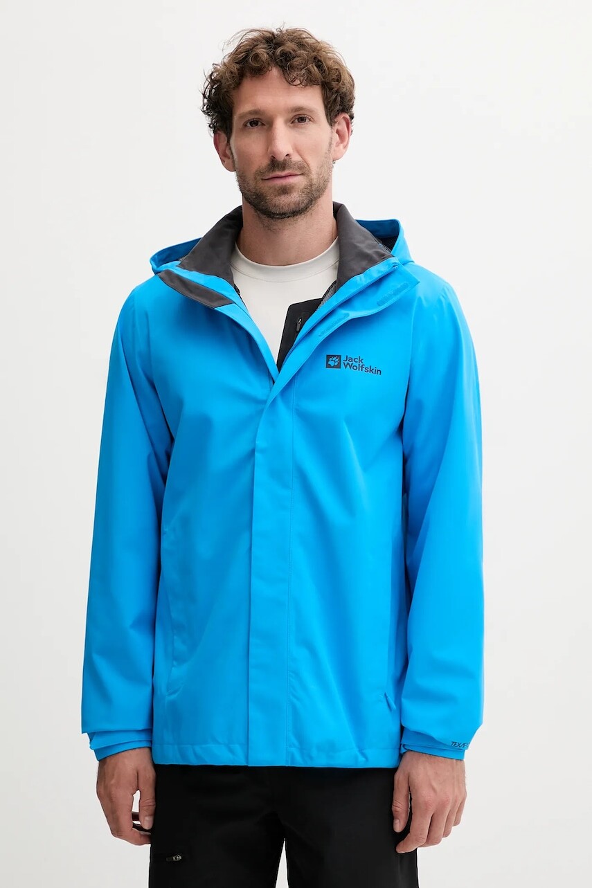 Nepremokavá bunda Jack Wolfskin Trailtime 2L zelená farba, A63903