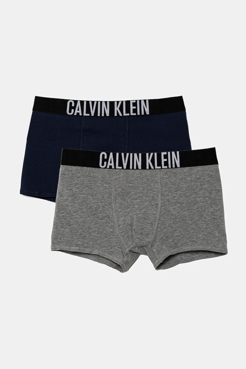 Detské boxerky Calvin Klein Underwear 2-pak tmavomodrá farba, B70B700509