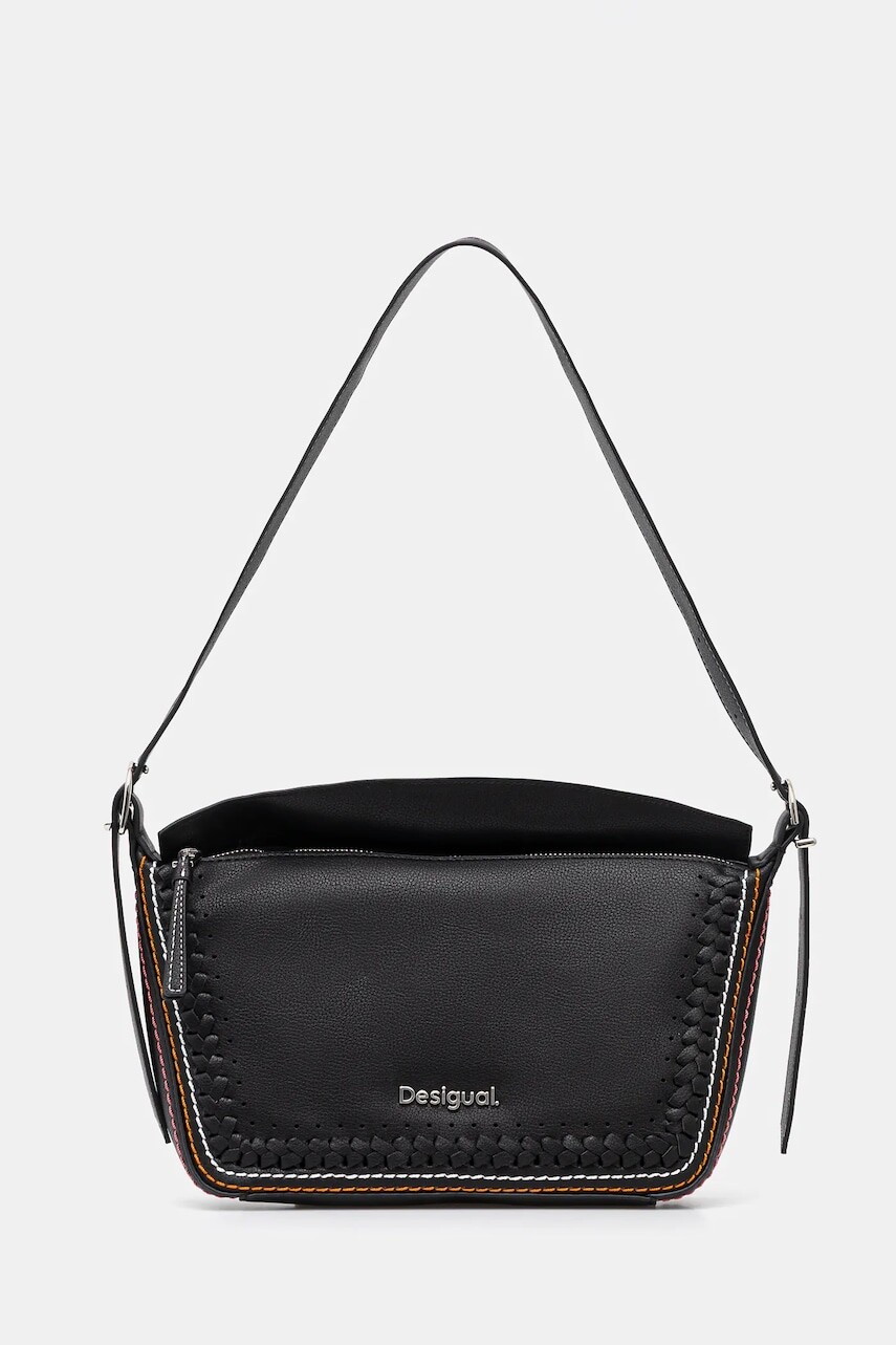 Kabelka Desigual TRAMA MUNICH čierna farba, 25SAXP52