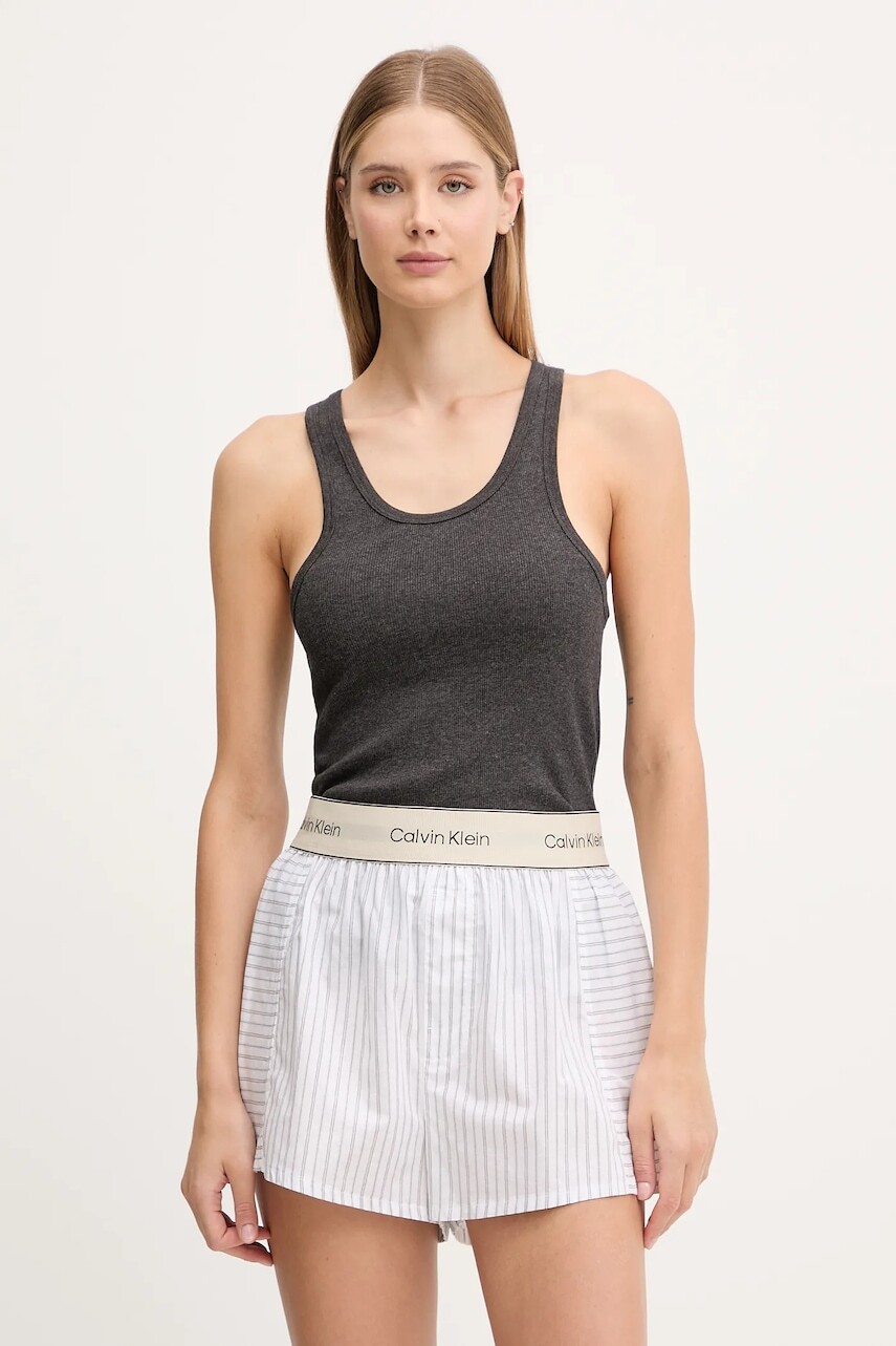 Bavlnený top Calvin Klein Underwear 3-pak čierna farba, LV00QS7493