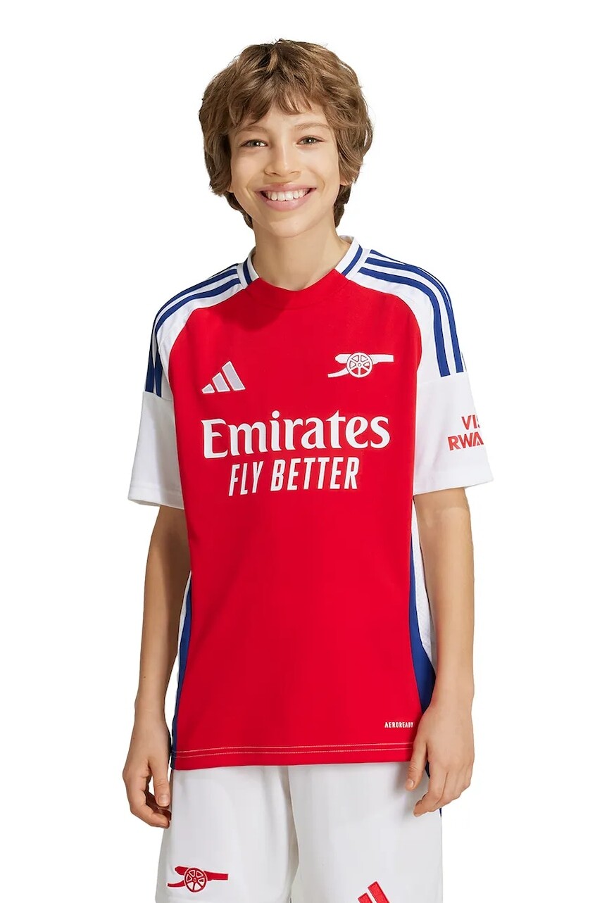 Detské tričko adidas Performance AFC červená farba, vzorované, IS8141