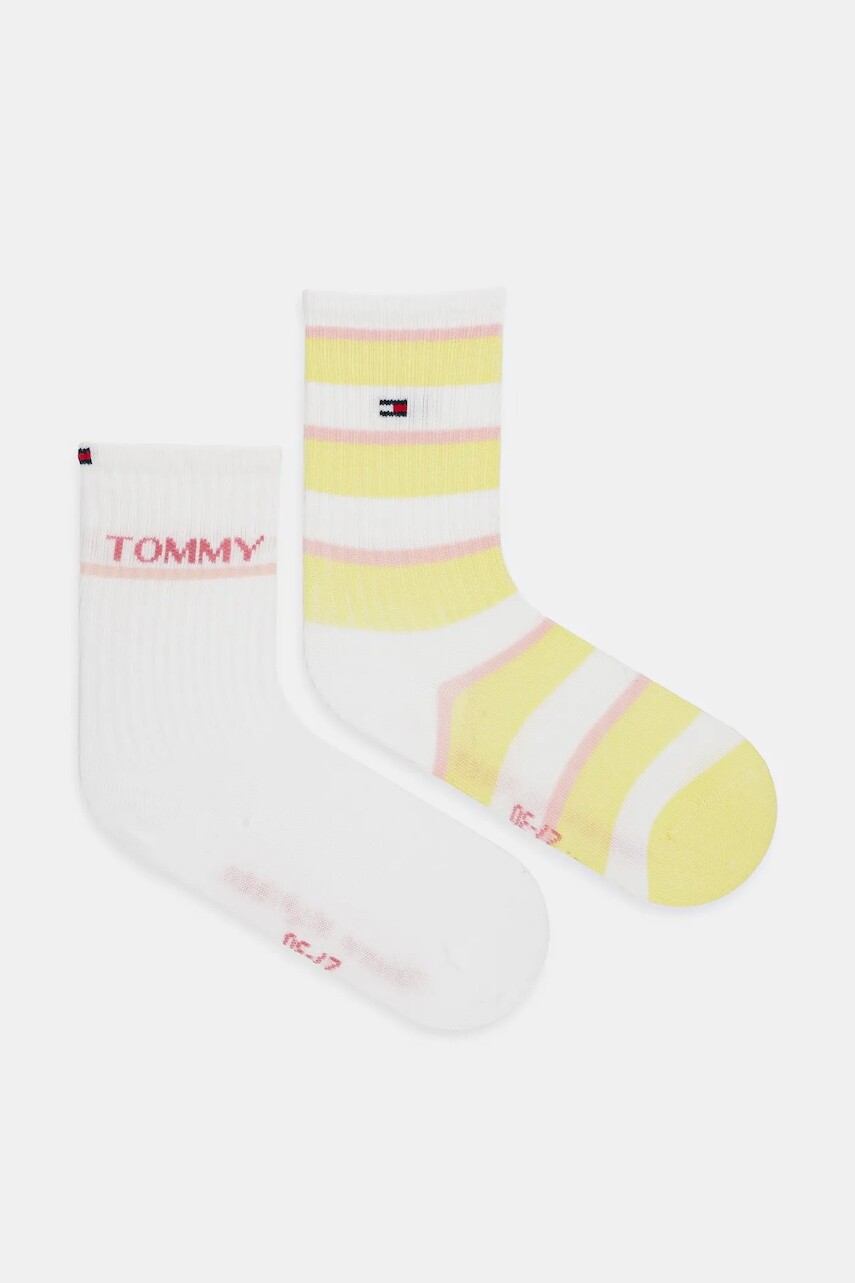 Detské ponožky Tommy Hilfiger 2-pak žltá farba, 701232856