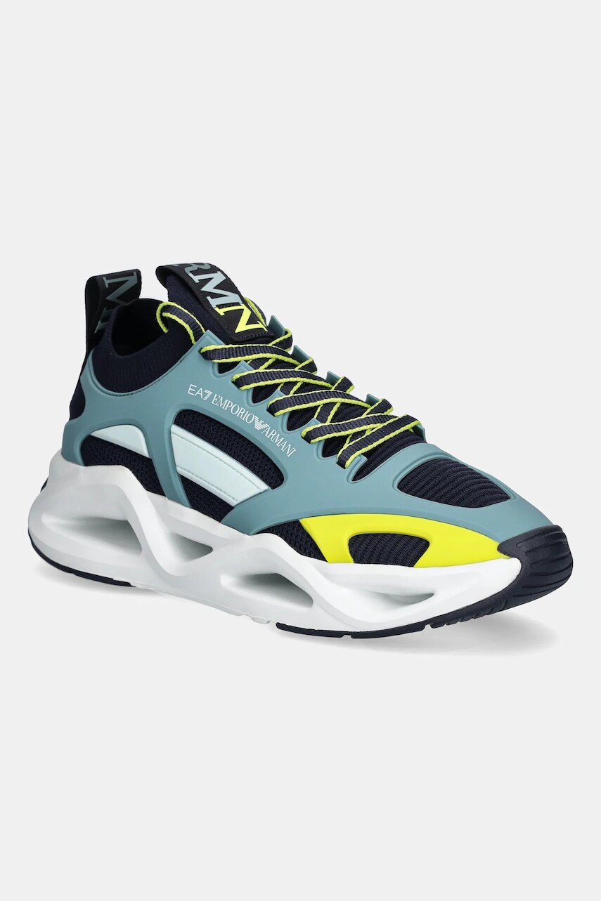 Tenisky EA7 Emporio Armani pánske, tyrkysová farba, XK377.X8X174