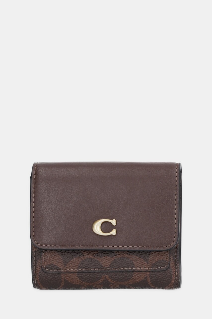 Peňaženka Coach dámska, béžová farba, CAT56