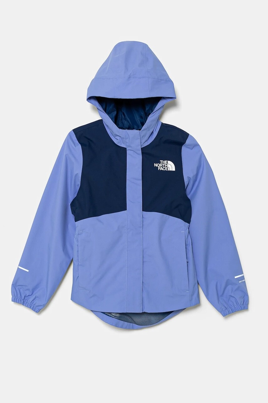 Detská bunda The North Face ANTORA RAIN JACKET fialová farba, NF0A8A490YI1