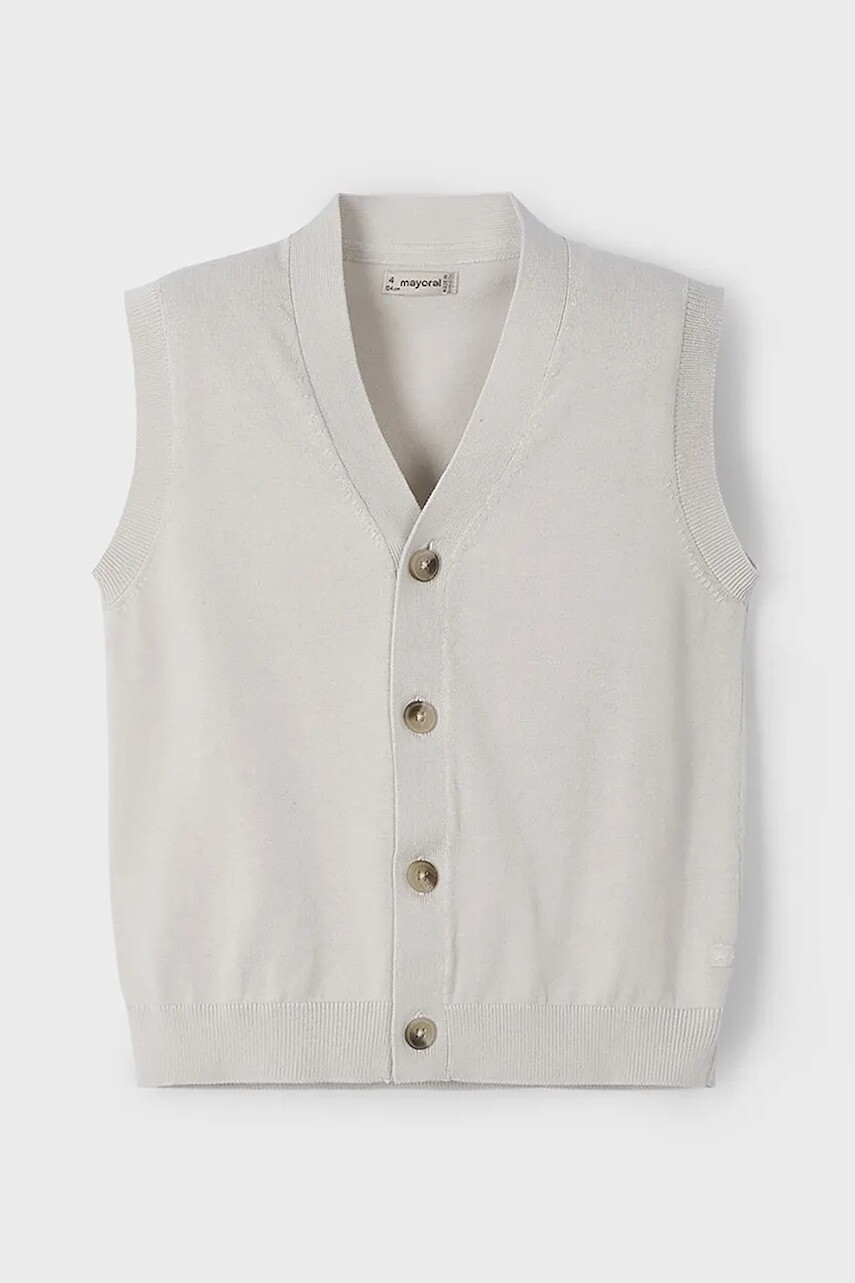 Detská vesta Mayoral béžová farba, tenký, 3370