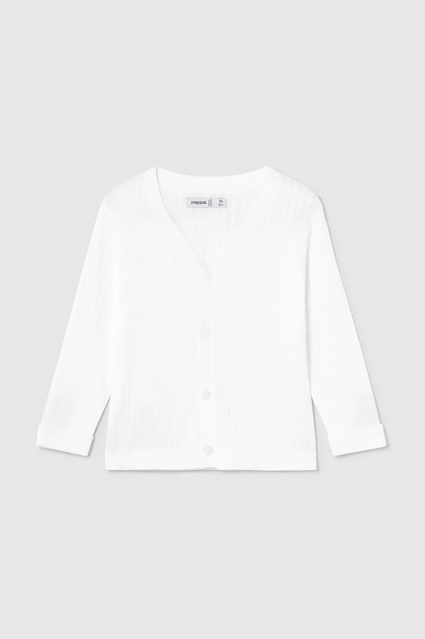 Detský sveter Mayoral biela farba, tenký, 1305