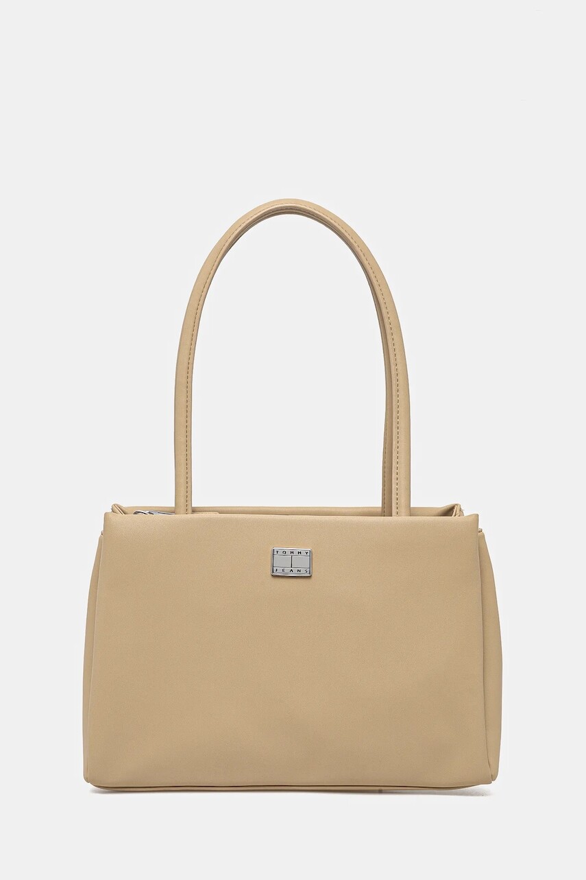 Kabelka Tommy Jeans zelená farba, AW0AW17297