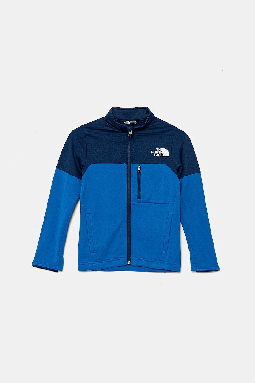 Detská mikina The North Face TEEN HIKE MIDLAYER FZ vzorovaná, NF0A8AY559J1