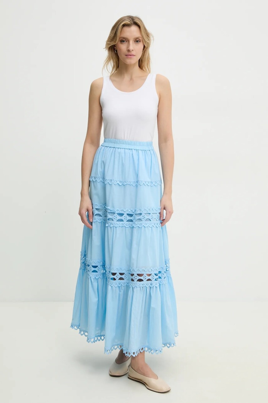 Bavlnená sukňa Answear.LAB maxi, áčkový strih