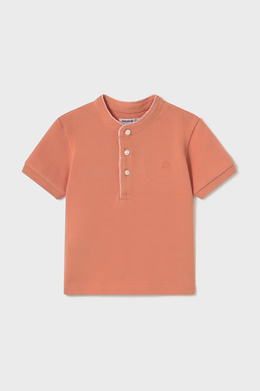 Detské polo tričko Mayoral oranžová farba, jednofarebné, 1107