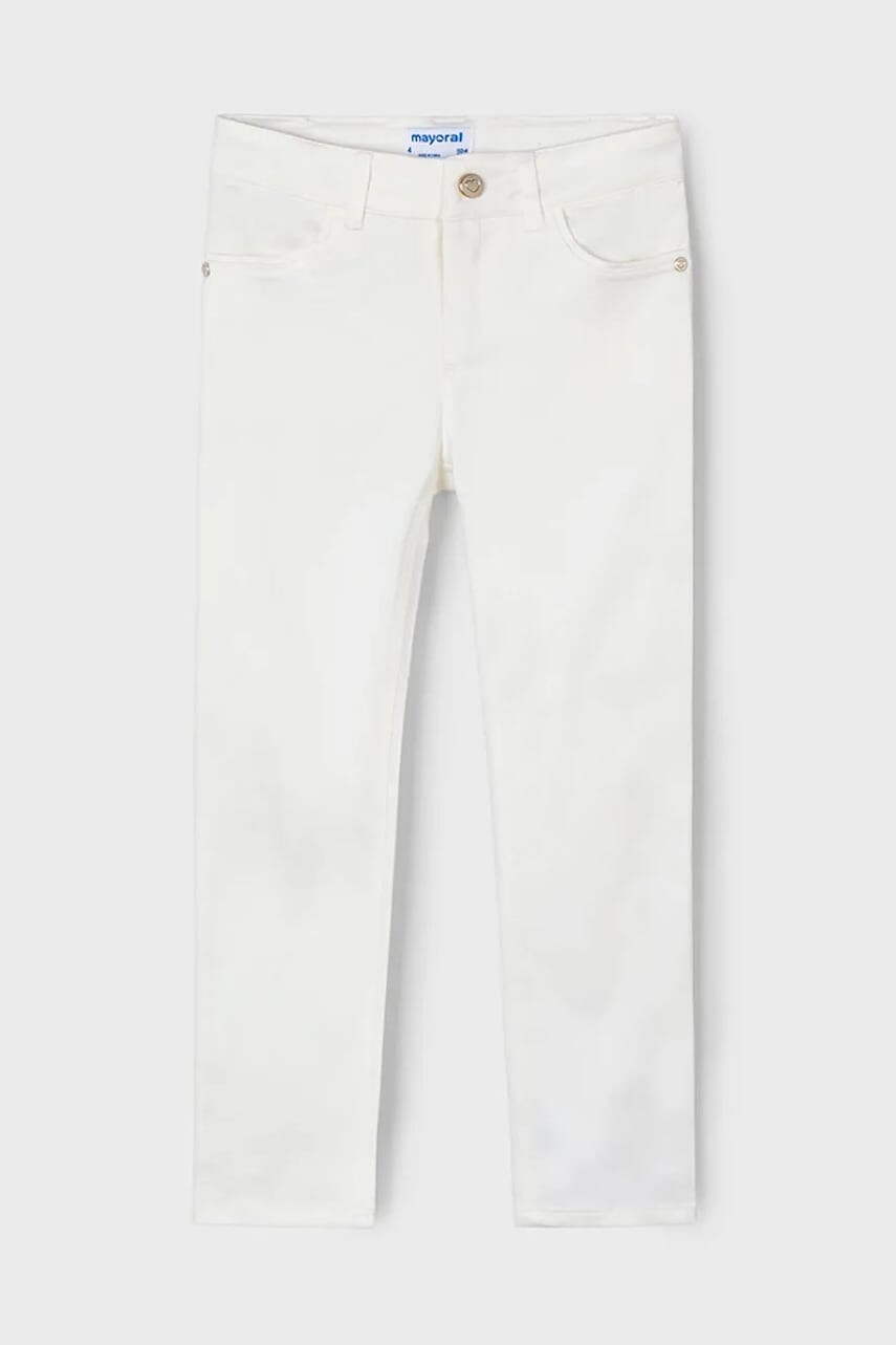 Detské nohavice Mayoral béžová farba, jednofarebné, 3553