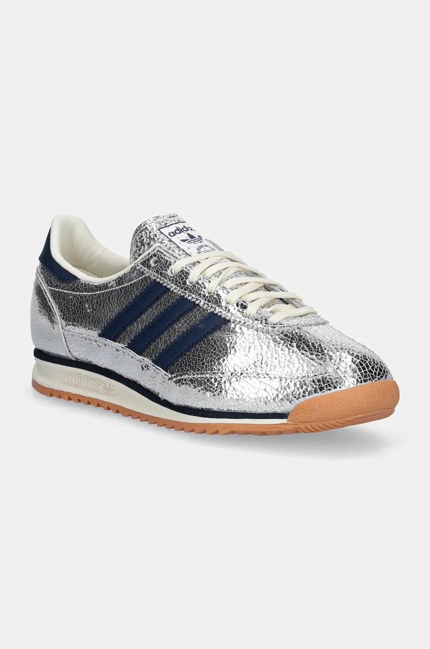 Kožené tenisky adidas Originals Sl 72 OG W strieborná farba, JH8654