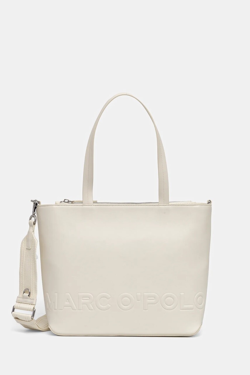 Kabelka Marc O'Polo béžová farba, 50312100201600