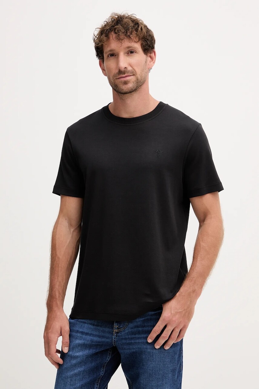 Bavlnené tričko Joop! pánske, bordová farba, jednofarebné, 30045539