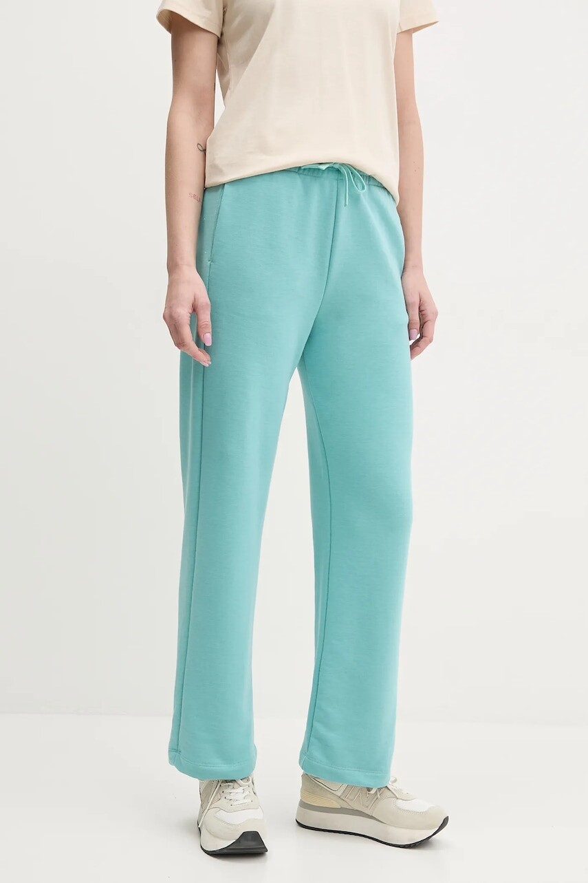 Tepláky Rossignol Presset tyrkysová farba, jednofarebné, RLNWP21