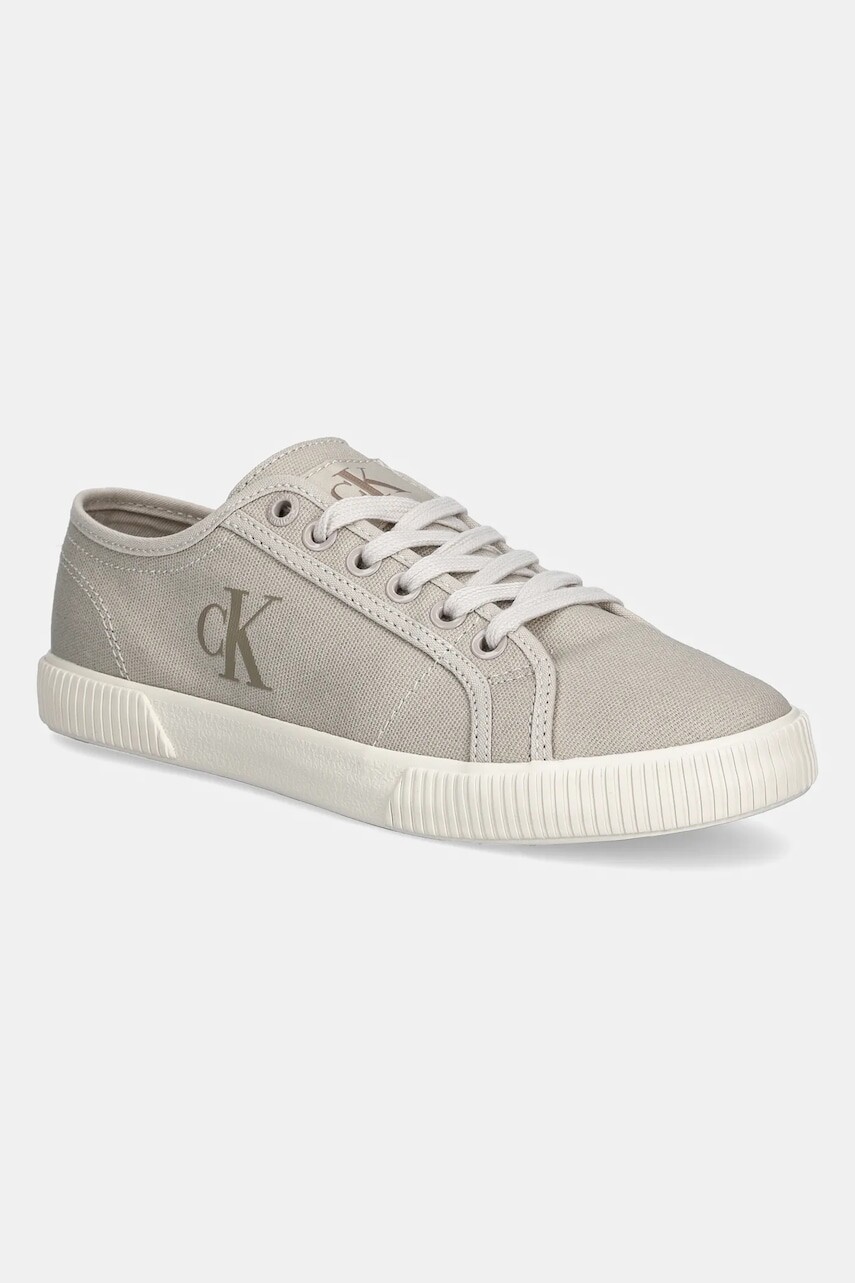 Tenisky Calvin Klein Jeans ESS VULC LOW CV MG WN béžová farba, YW0YW01762