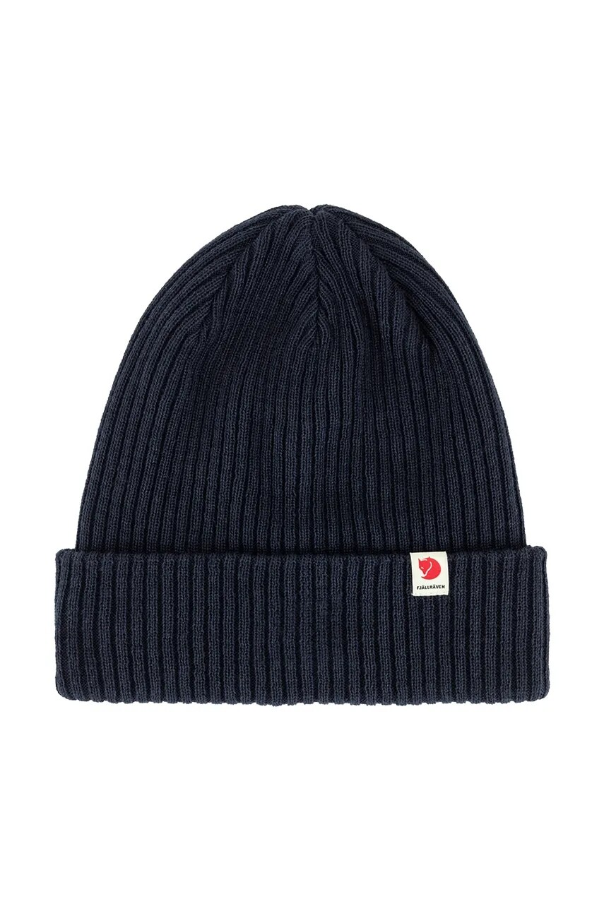 Čiapka Fjallraven Rib Hat tmavomodrá farba, F13100184.555