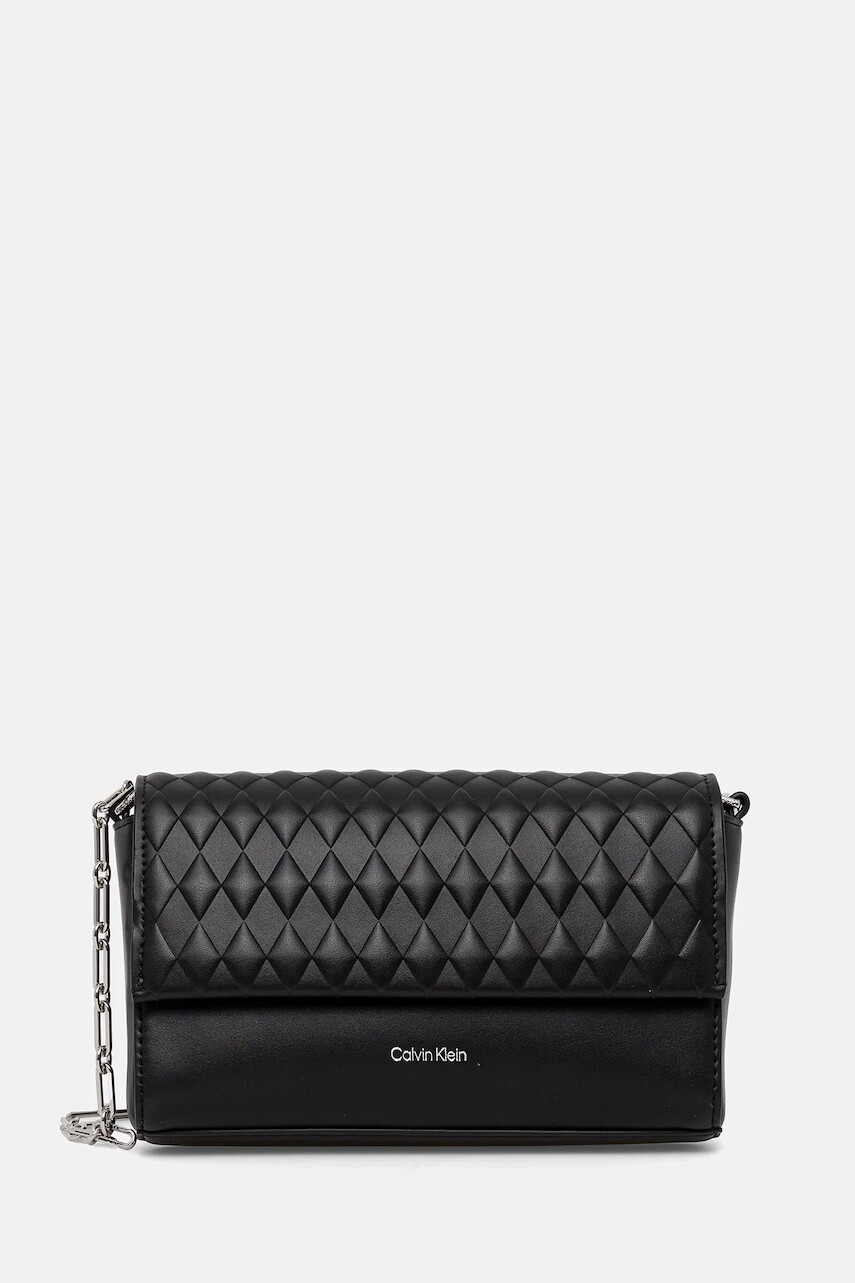 Kabelka Calvin Klein čierna farba, K60K612995