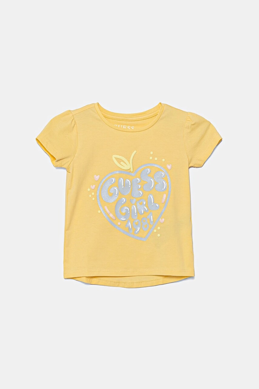 Detské tričko Guess žltá farba, K5GI01 K6YW4