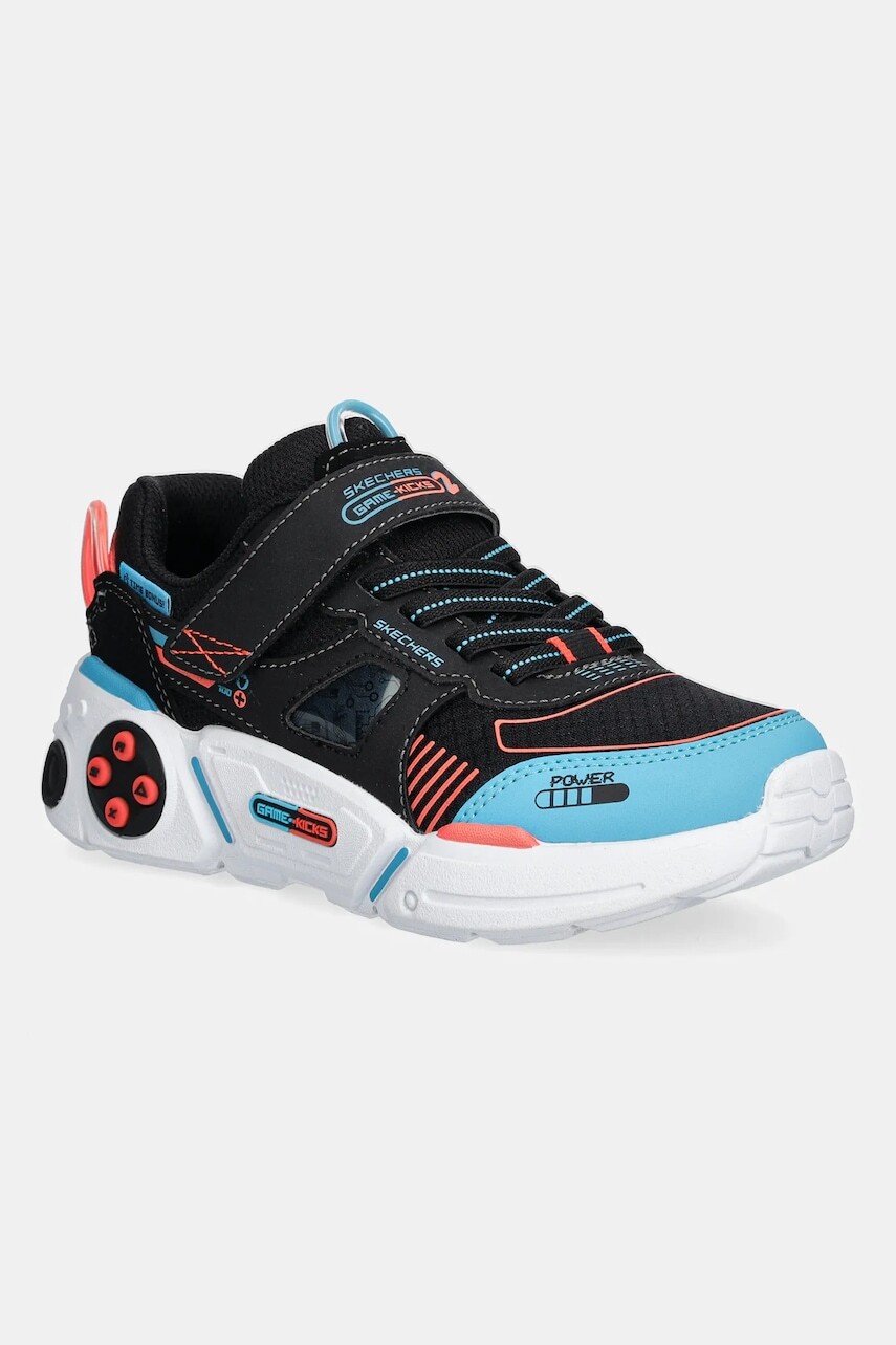 Detské tenisky Skechers GAMETRONIX 2.0 čierna farba, 402270L