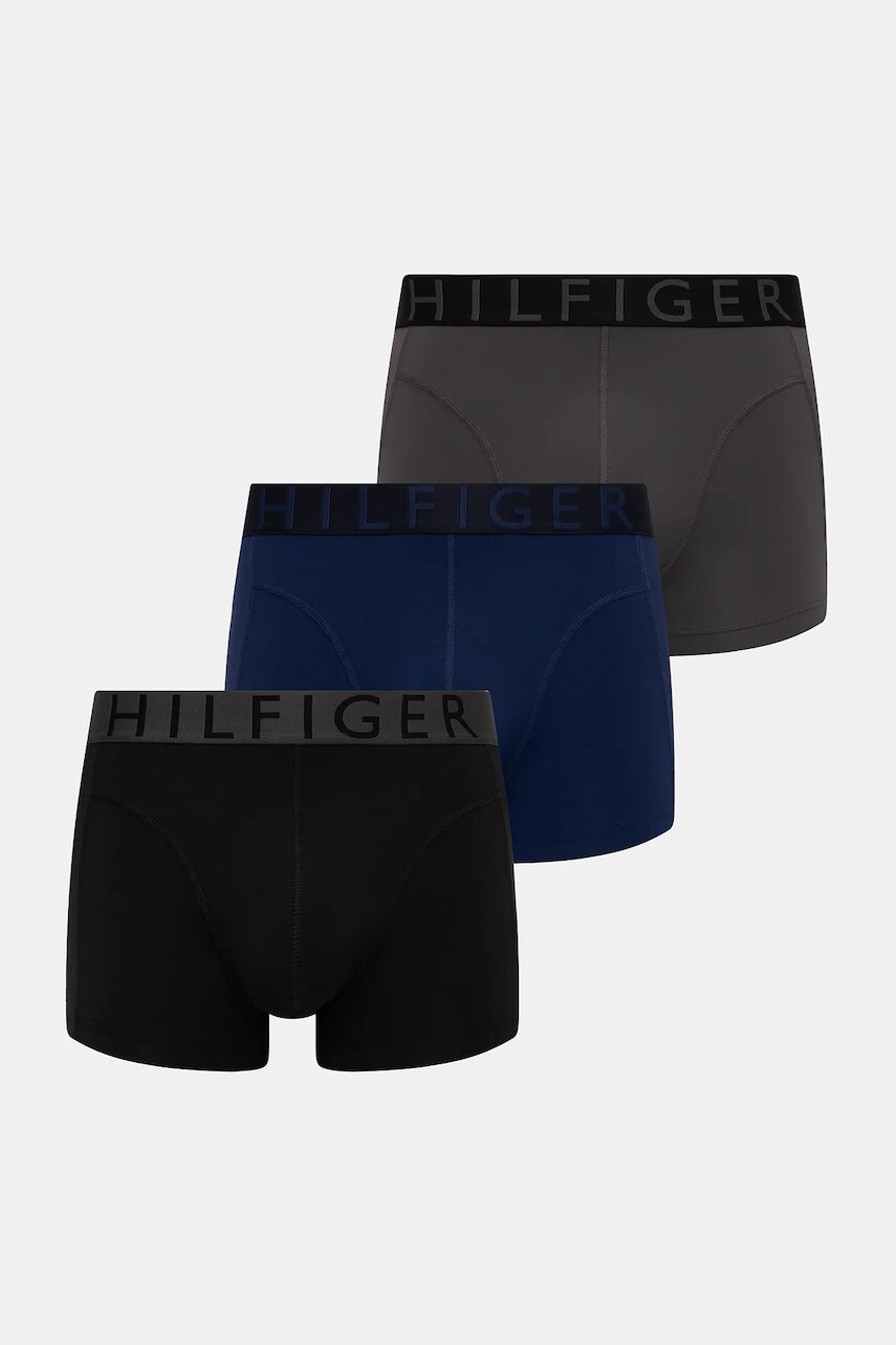 Boxerky Tommy Hilfiger 3-pak šedá farba, UM0UM03467