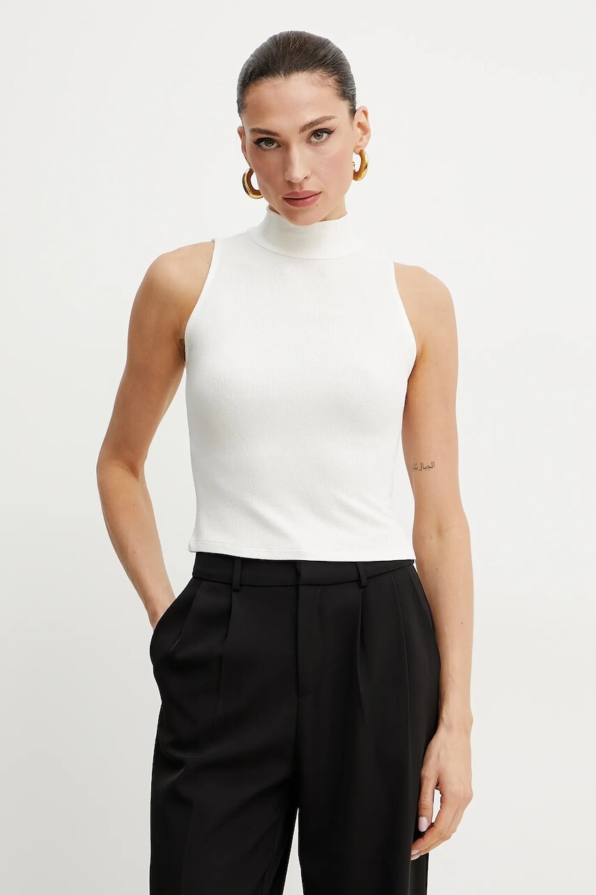 Top Guess PRISCILLA béžová farba, s polorolákom, W4BP57 KCNV2