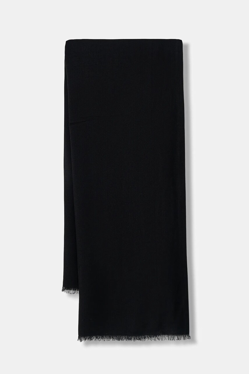 Šál Sisley zelená farba, jednofarebný, 6HIKWU024