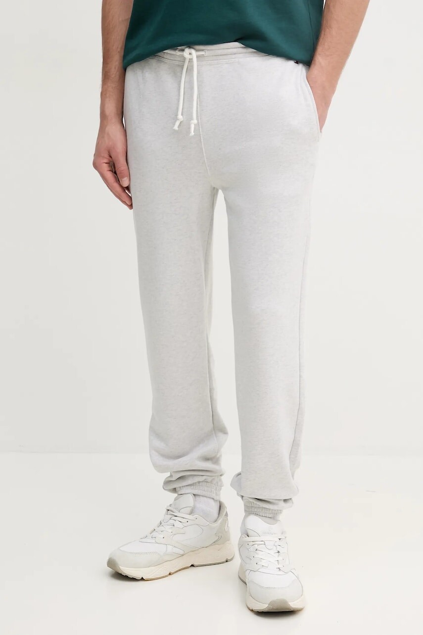 Tepláky Tommy Hilfiger pánske, šedá farba, melanžové, UM0UM03513