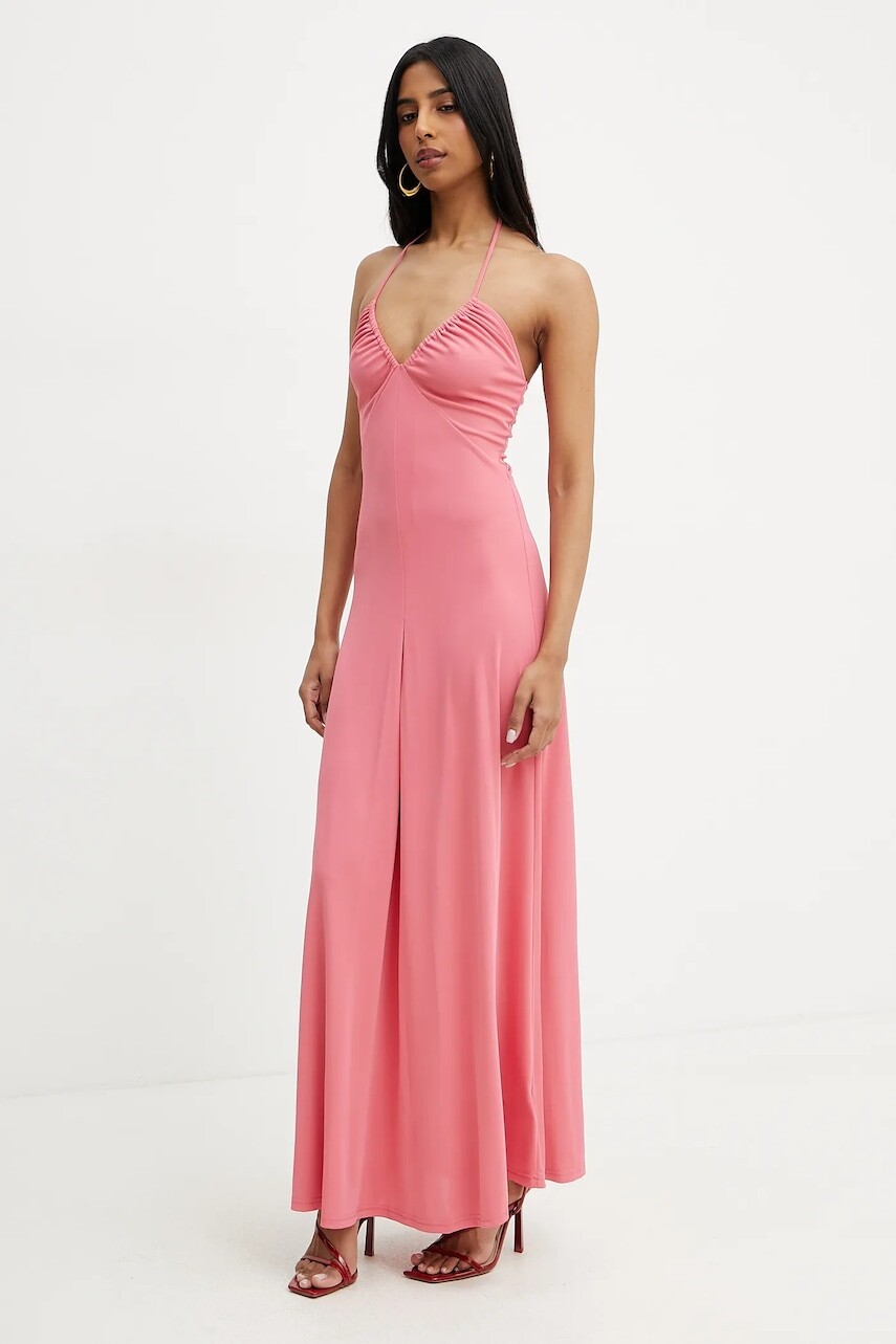 Šaty Silvian Heach MADEV ružová farba, maxi, áčkový strih, GPP25330VE
