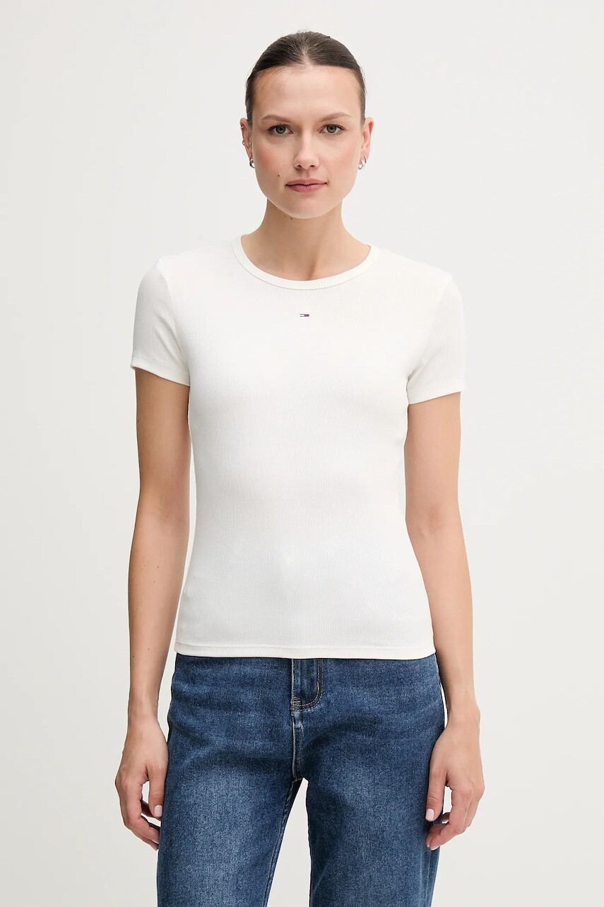 Tričko Tommy Jeans 2-pak dámske, viac farieb, DW0DW21430