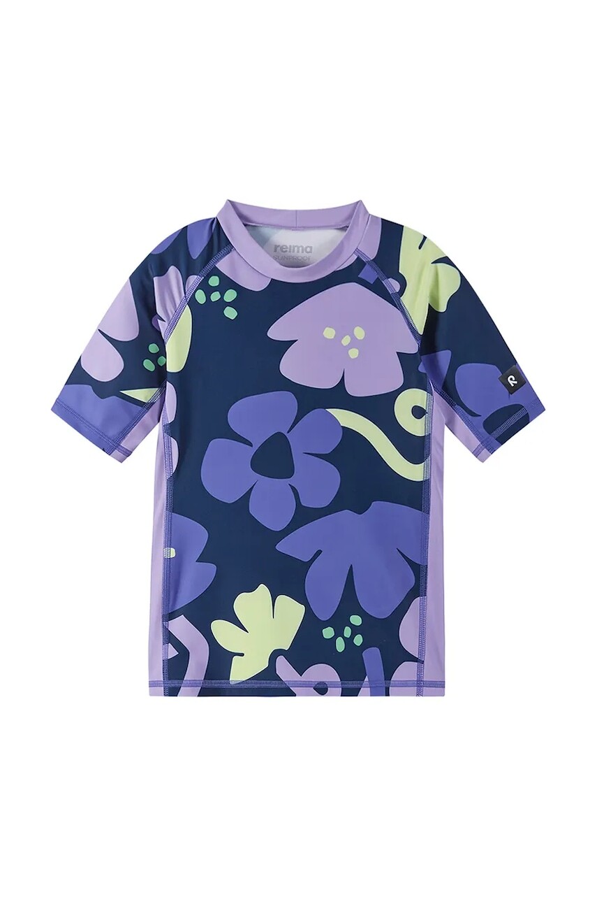Detské plavkové tričko Reima Joonia fialová farba, 5200138D