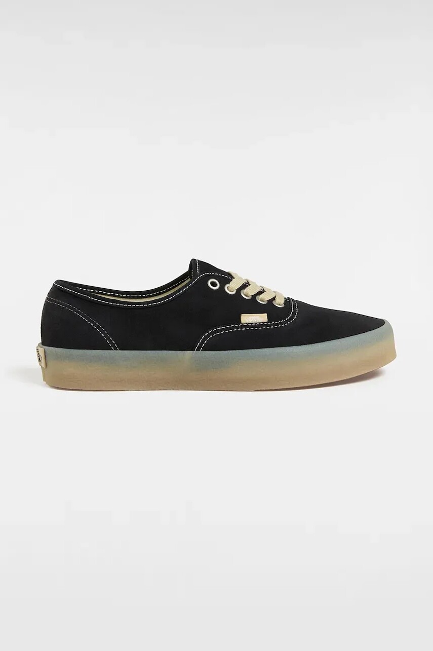 Semišové tenisky Vans Authentic unisex, čierna farba, VN000CRQ6RJ1