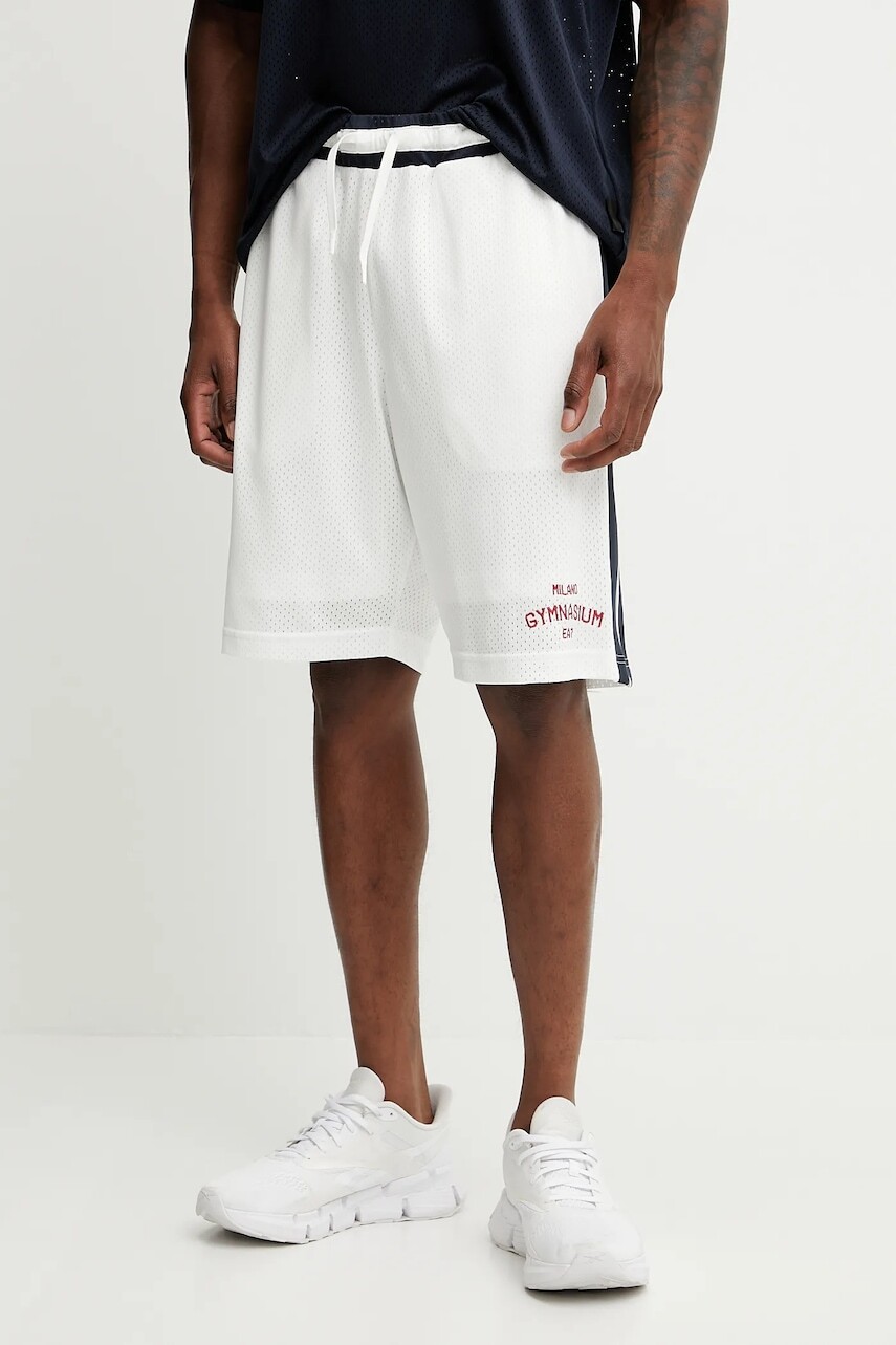 Tréningové šortky EA7 Emporio Armani biela farba, AF13509.7M000253