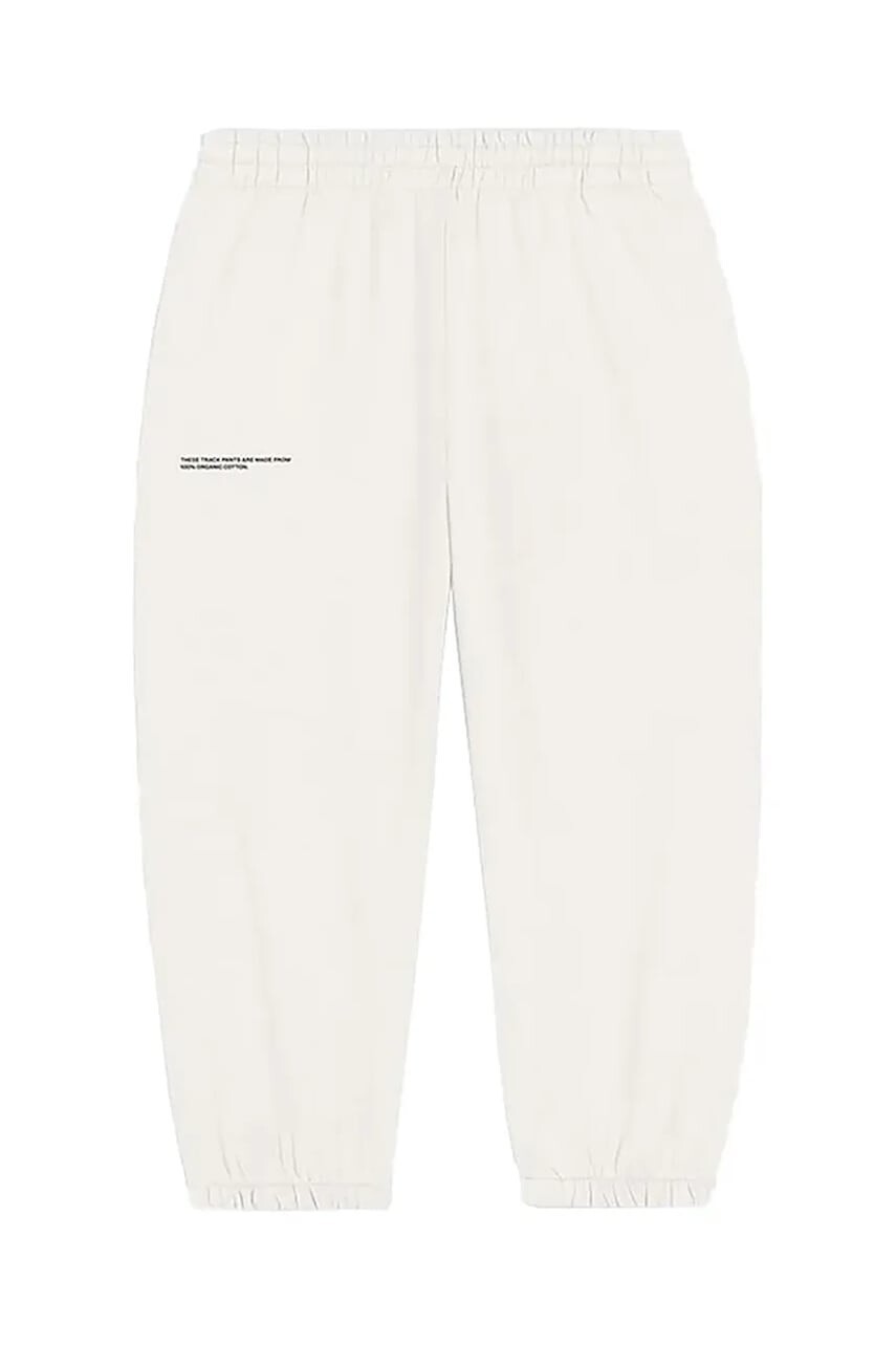 Nohavice Pangaia KIDS' 365 MIDWEIGHT TRACK PANTS biela farba, jednofarebné, 10000280