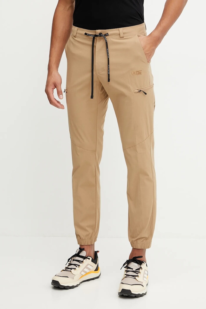 Nohavice Picture Alpho béžová farba, MPT0180