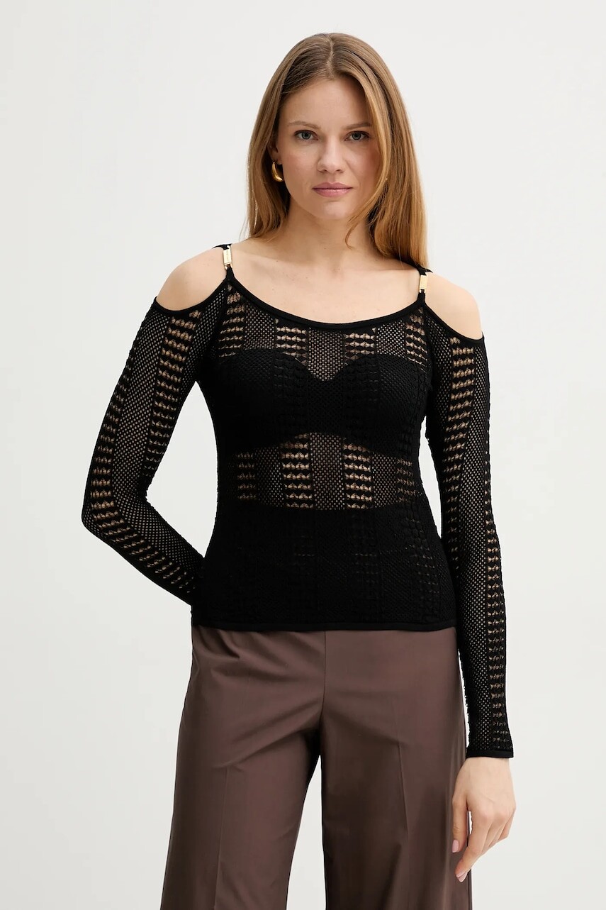 Sveter Marciano by Guess EMMA čierna farba, ľahké, 5GGR10 5869Z