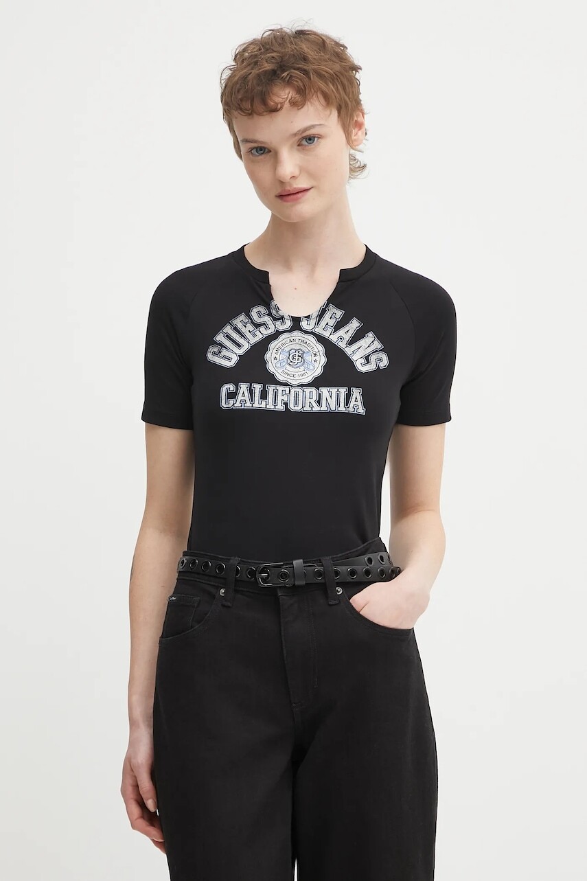 Tričko Guess dámske, biela farba, W5GI27 J1314